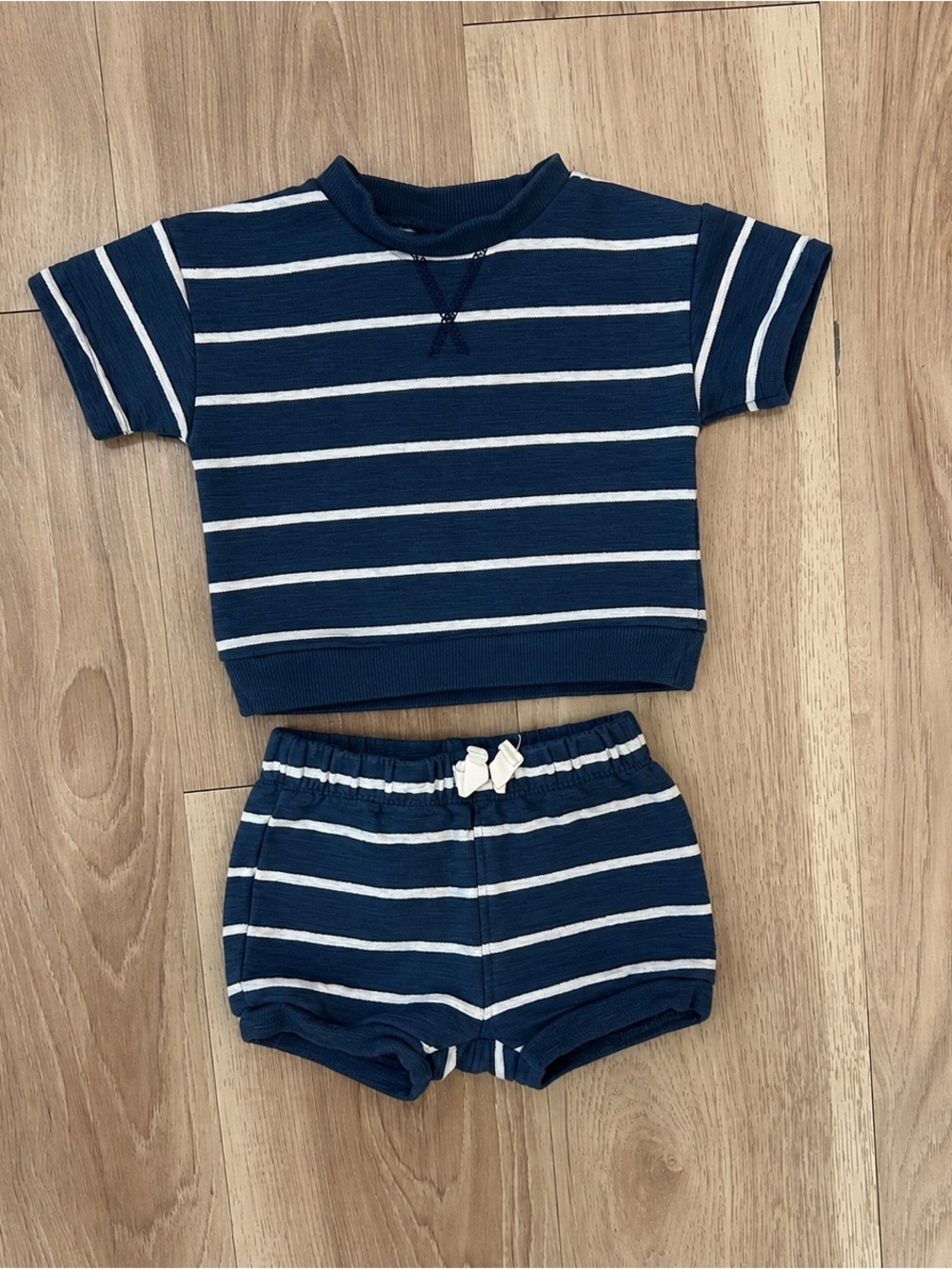 Little Planet by Carter’s Blue Stripe 2-Piece Outfit Set 6M NWOT